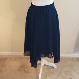 Black Handkerchief Lined Skirt 18/20